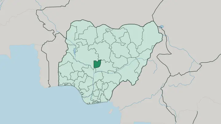 Map of Federal Capital Territory in Nigeria