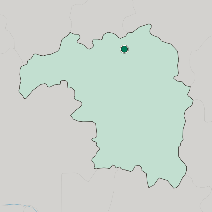 Map showing Zaria — In Kaduna State