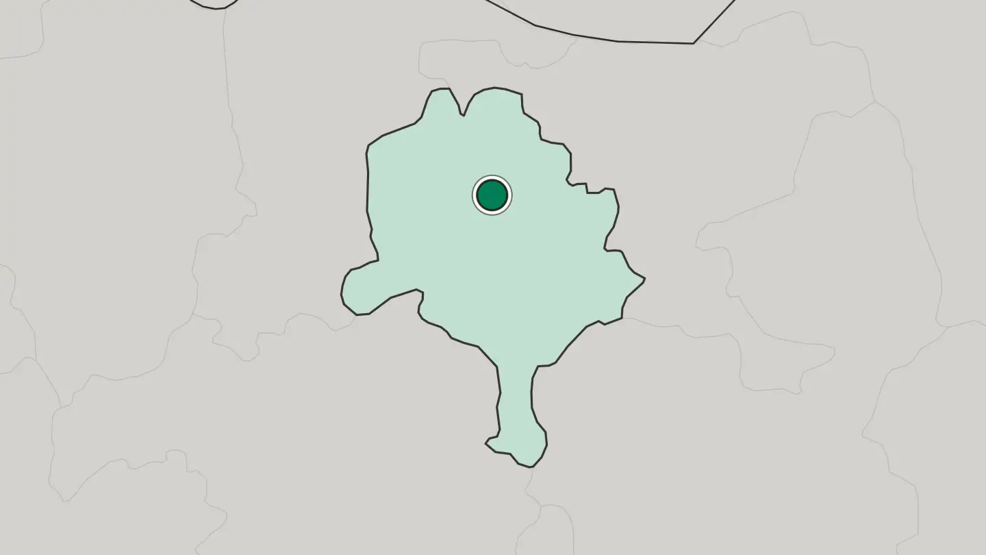 Map of Kano in Nigeria