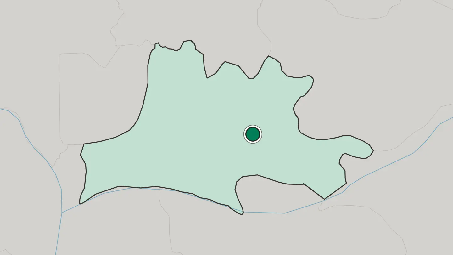 Map of Lafia in Nigeria