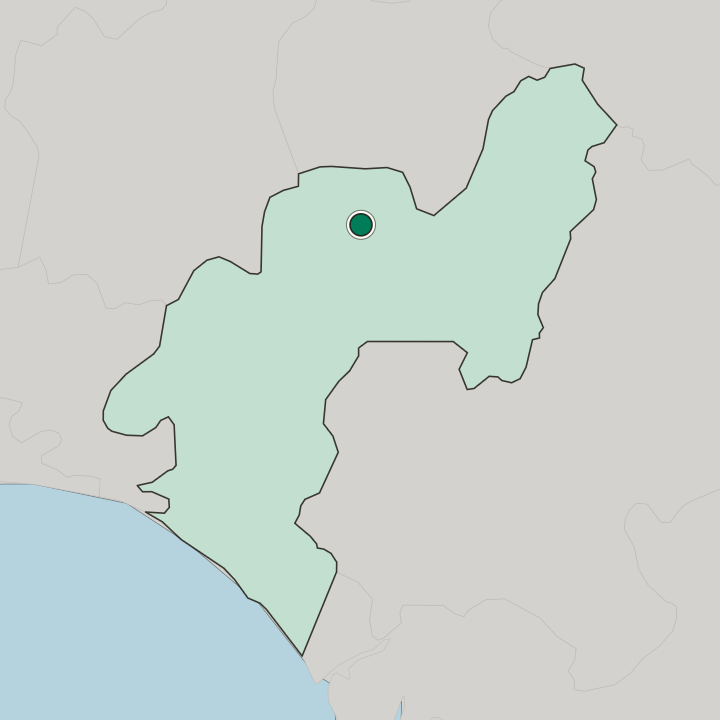 Map showing Akure — In Ondo State