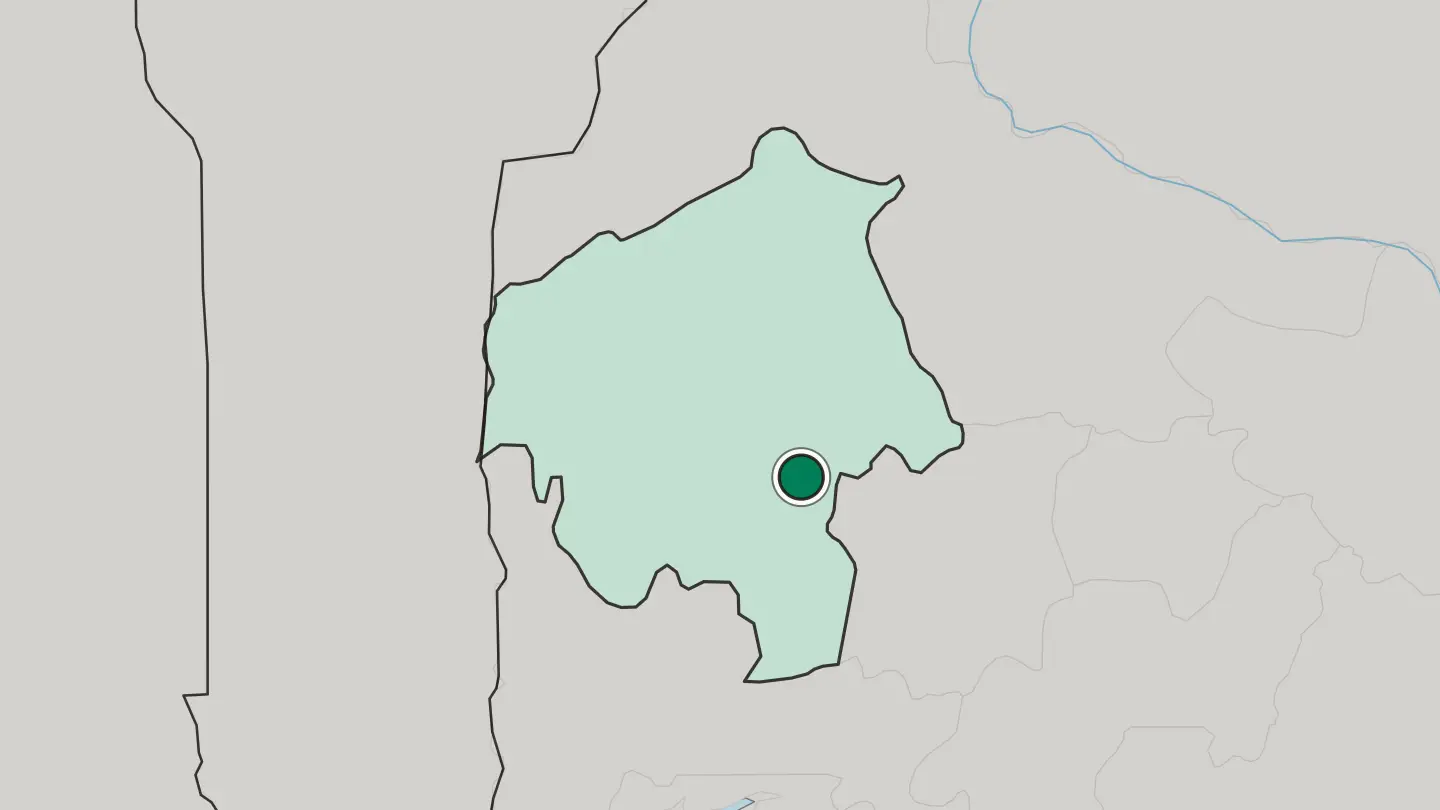 Map of Oyo in Nigeria