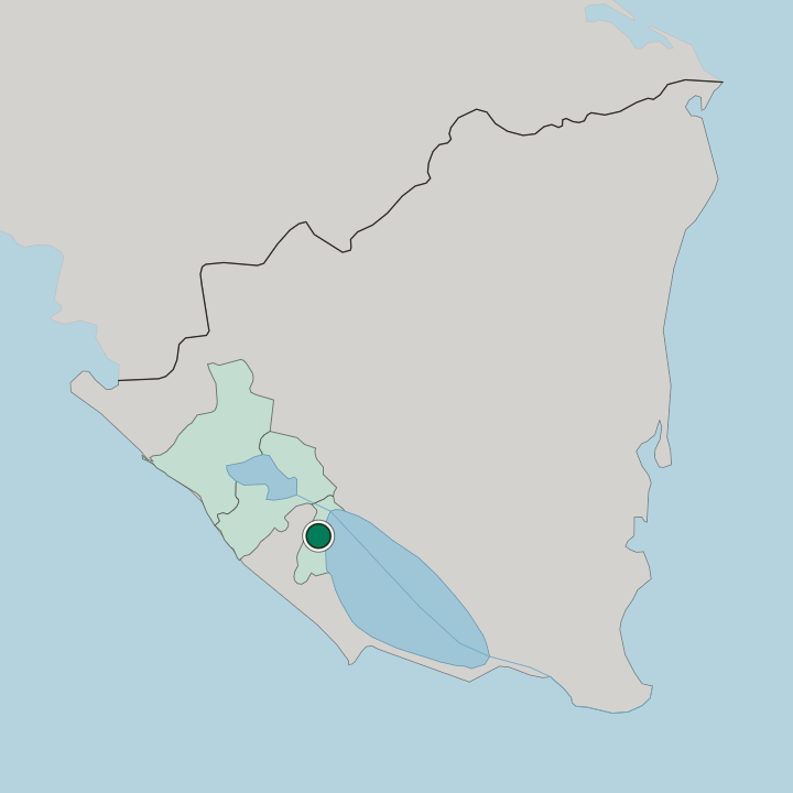 Map showing Granada — In Nicaragua