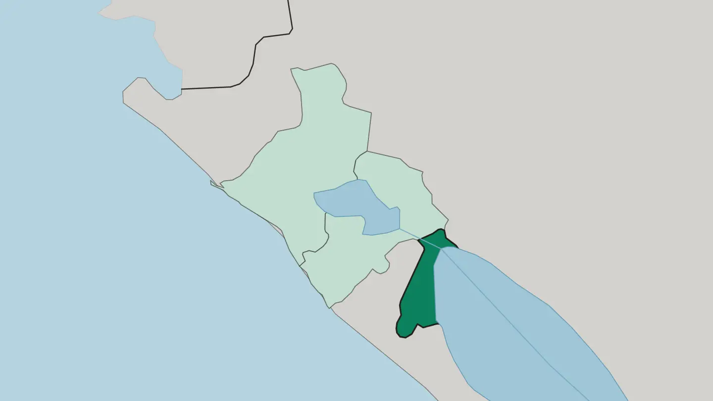 Map of Departamento de Granada in Nicaragua