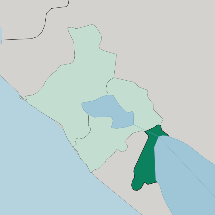 Map showing Departamento de Granada — In Nicaragua