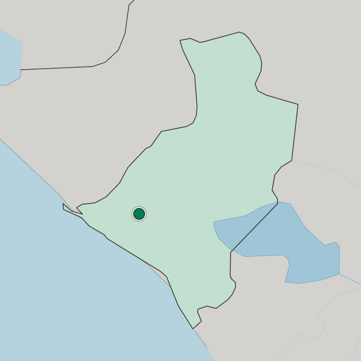 Map showing León — In Departamento de León