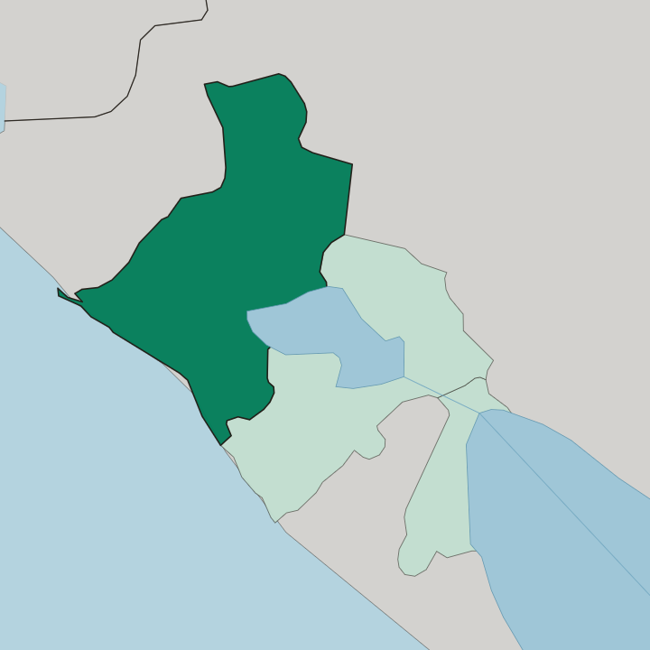 Map showing Departamento de León — In Nicaragua
