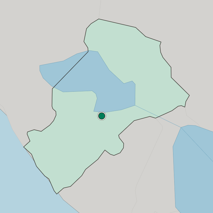 Map showing Managua — In Departamento de Managua