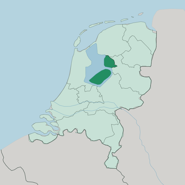 Map showing Provincie Flevoland — In Netherlands