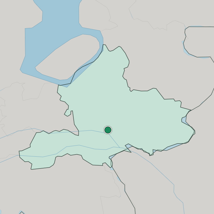 Map showing Arnhem — In Provincie Gelderland