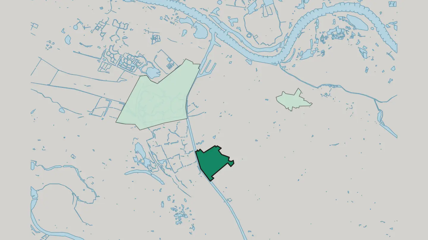 Map of Hatert in Nijmegen