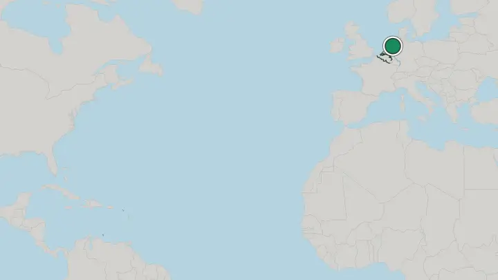 Map of Groningen in Netherlands
