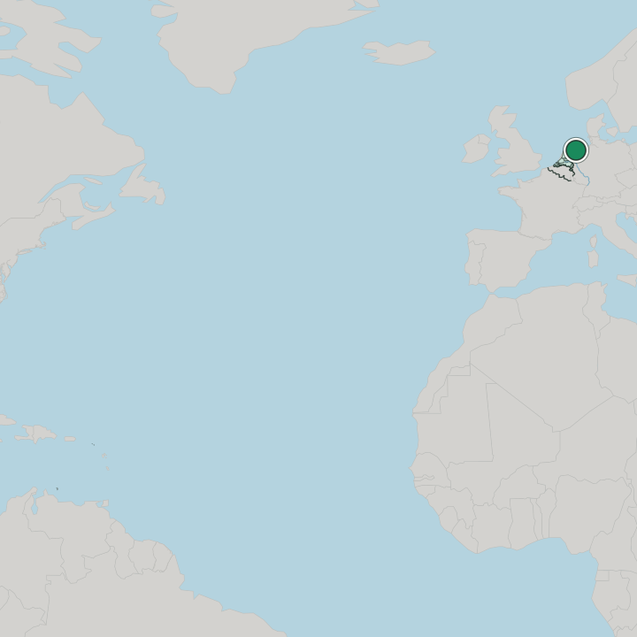 Map showing Groningen — In Netherlands
