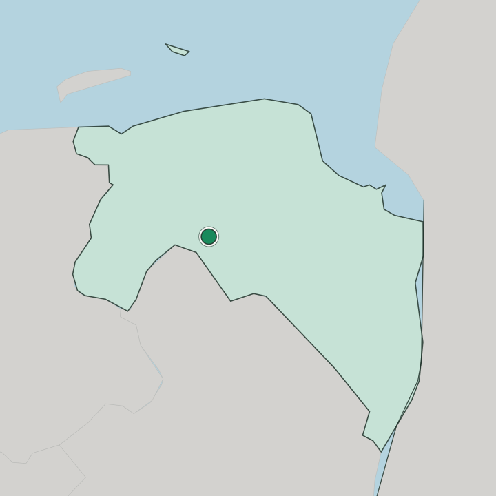 Map showing Groningen — In Provincie Groningen