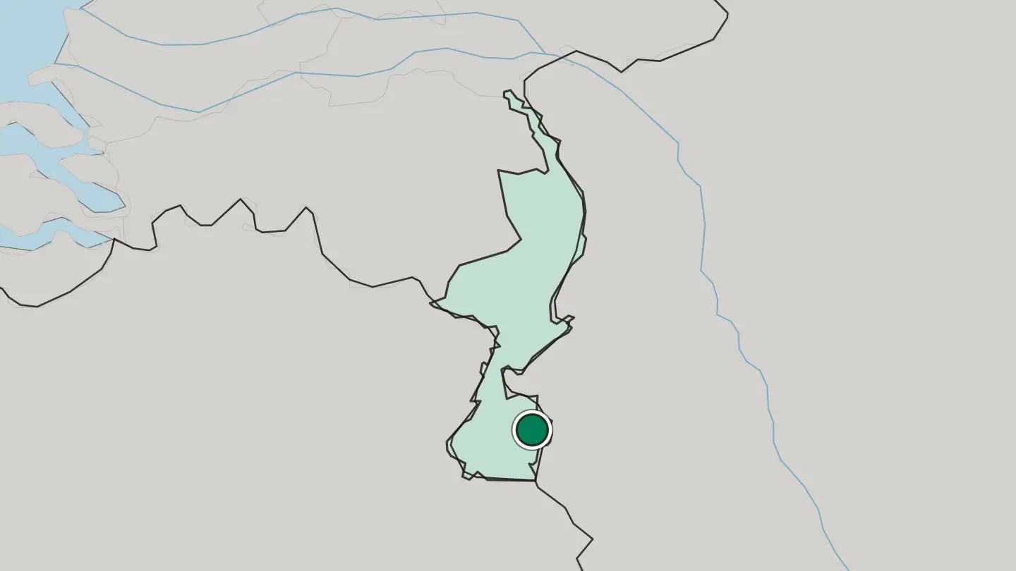 Map of Heerlen in Netherlands