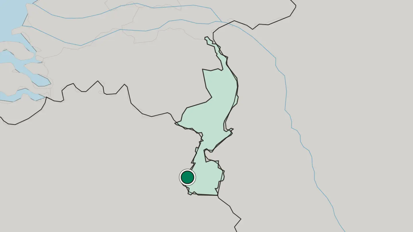 Map of Maastricht in Netherlands