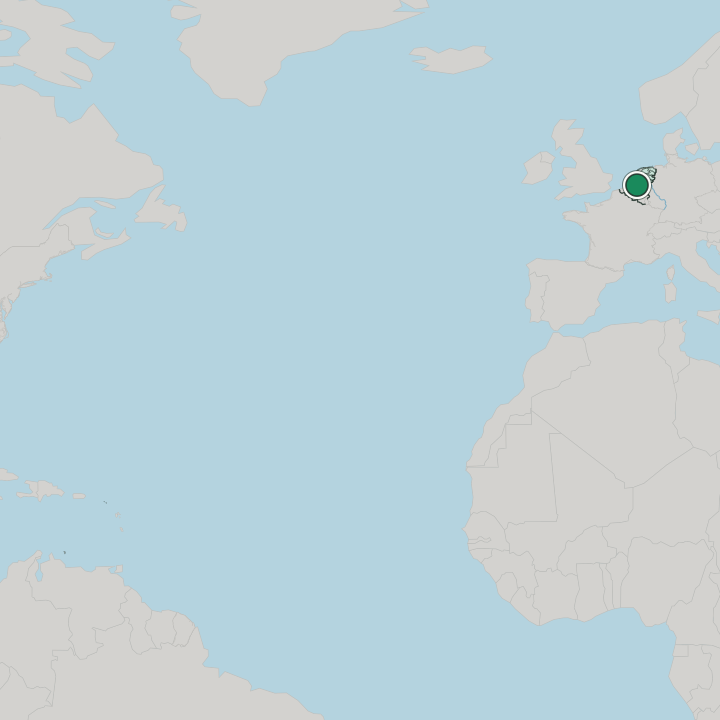 Map showing Breda — In Netherlands