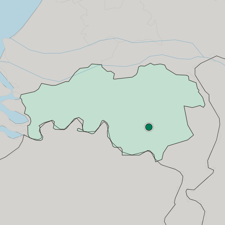 Map showing Eindhoven — In Provincie Noord-Brabant