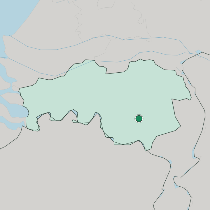 Map showing Eindhoven — In Provincie Noord-Brabant