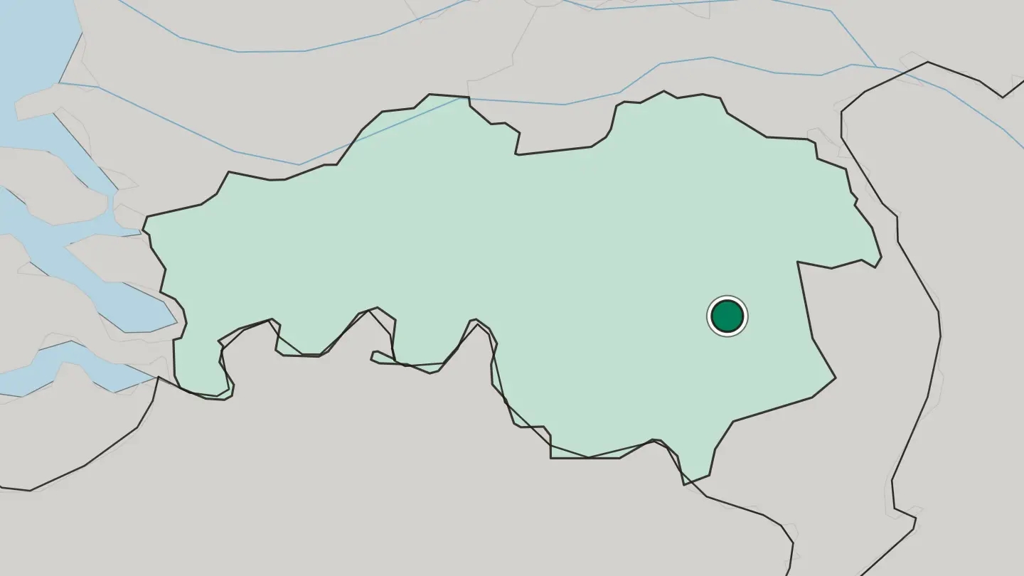Map of Helmond in Netherlands