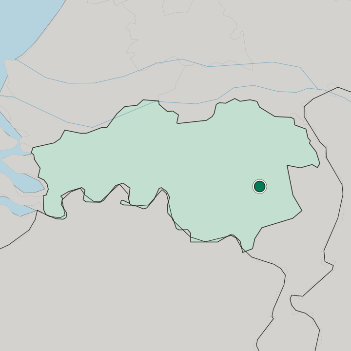Map showing Helmond — In Provincie Noord-Brabant