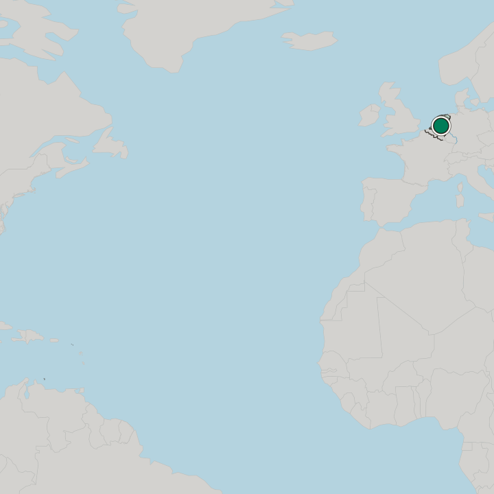Map showing Oss — In Netherlands