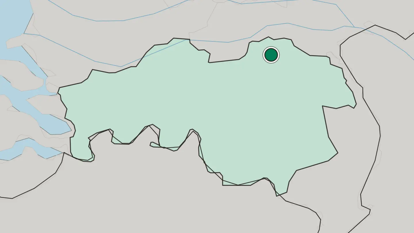Map of Oss in Netherlands