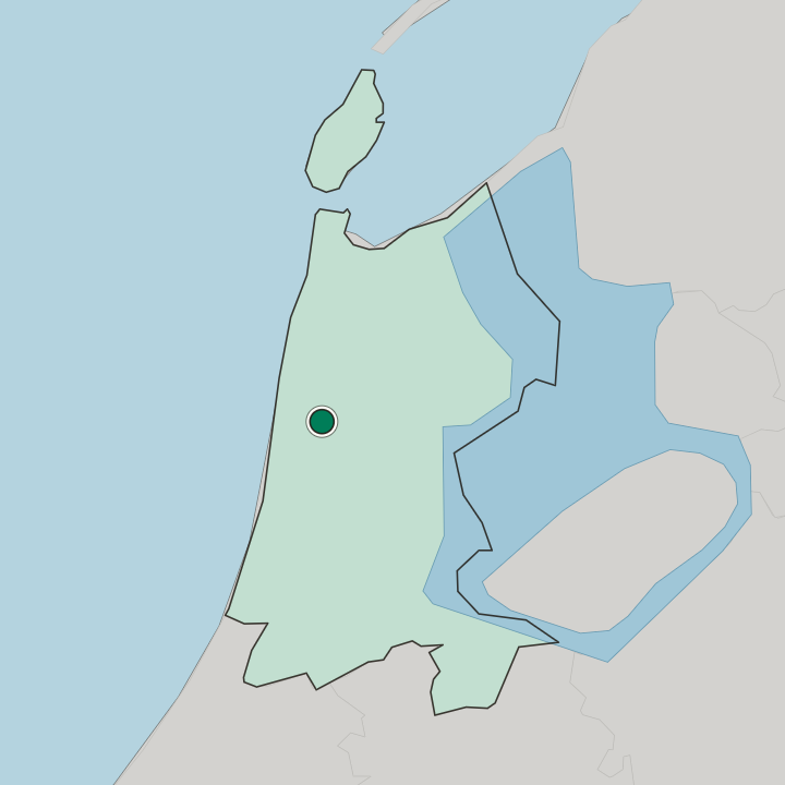 Map showing Alkmaar — In Provincie Noord-Holland