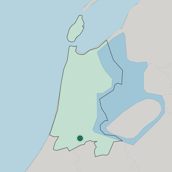 Map showing Amstelveen — In Provincie Noord-Holland
