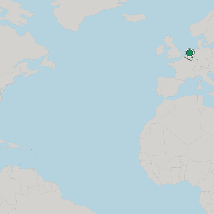 Map showing Amsterdam — In Netherlands