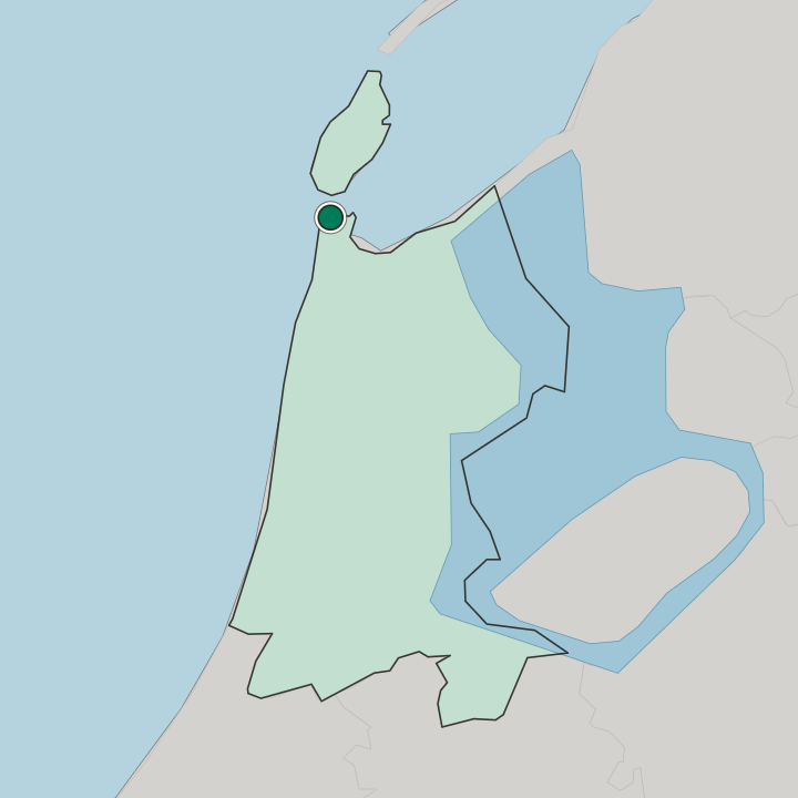Map showing Den Helder — In Provincie Noord-Holland