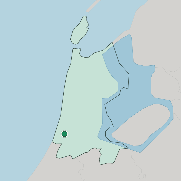 Map showing Haarlem — In Provincie Noord-Holland