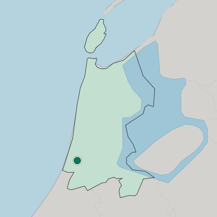 Map showing Haarlem — In Provincie Noord-Holland