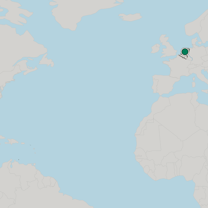 Map showing Hilversum — In Netherlands