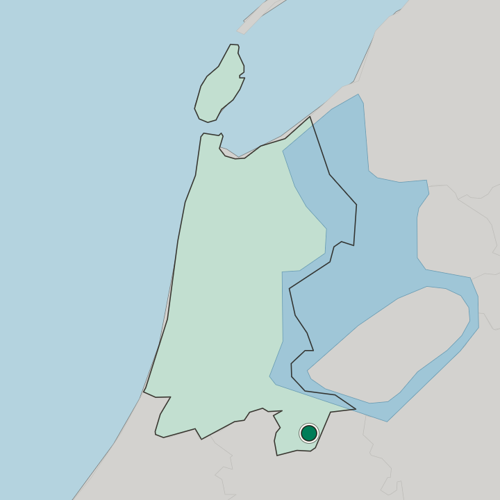 Map showing Hilversum — In Provincie Noord-Holland