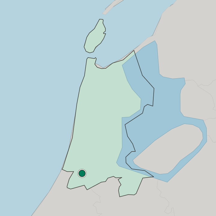 Map showing Hoofddorp — In Provincie Noord-Holland