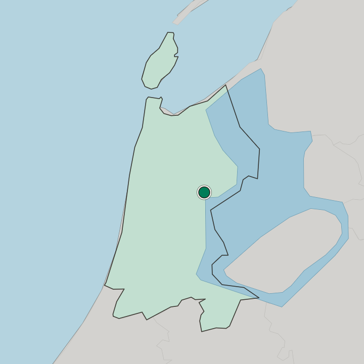 Map showing Hoorn — In Provincie Noord-Holland