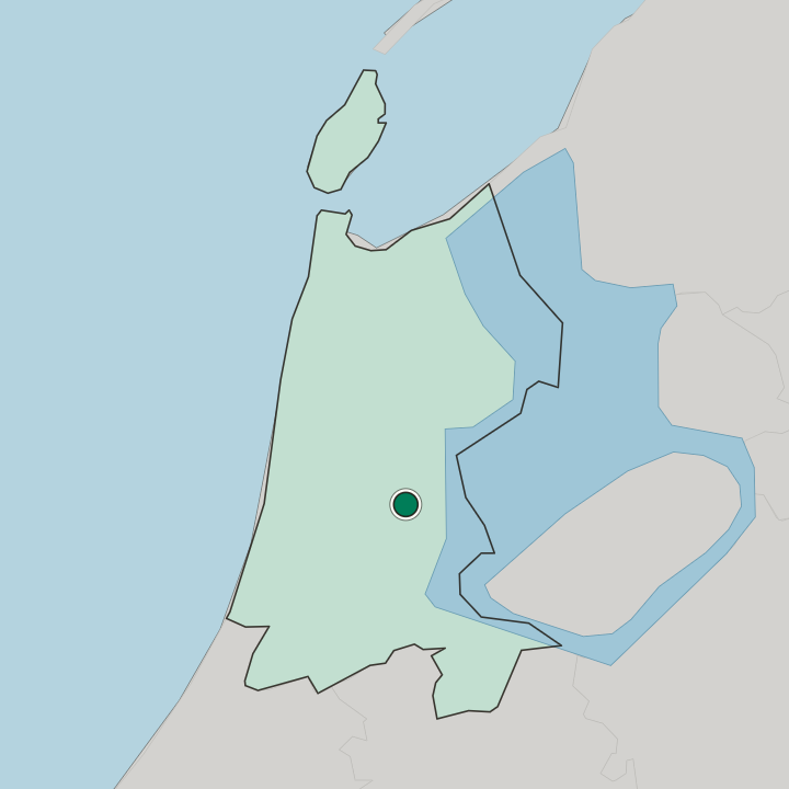 Map showing Purmerend — In Provincie Noord-Holland