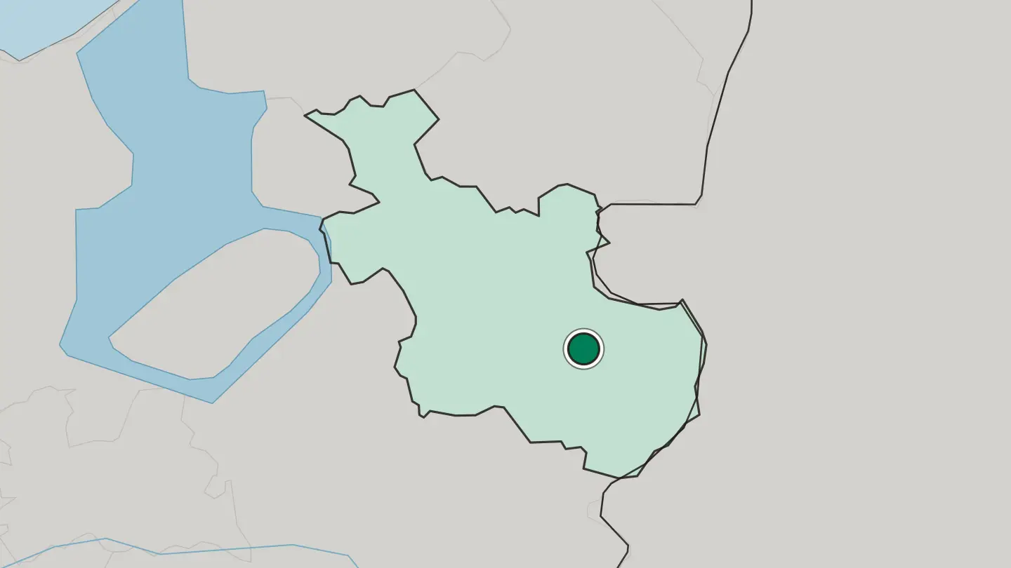 Map of Almelo in Netherlands