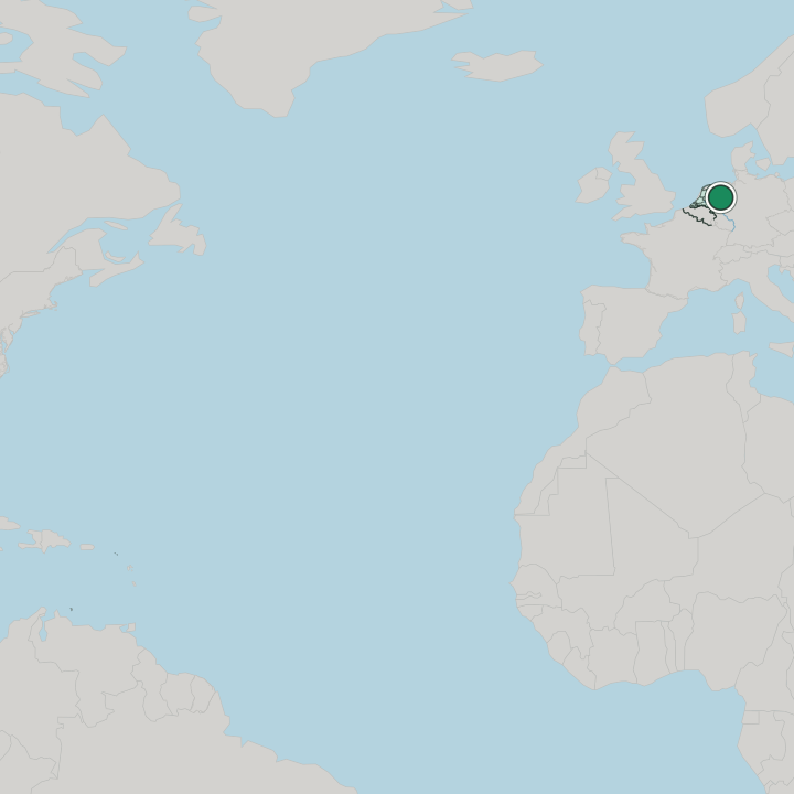 Map showing Enschede — In Netherlands