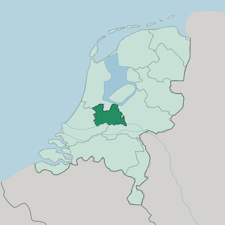 Map showing Provincie Utrecht — In Netherlands