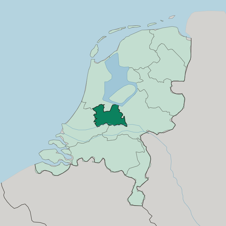 Map showing Provincie Utrecht — In Netherlands