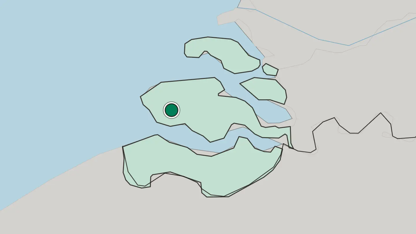 Map of Middelburg in Netherlands