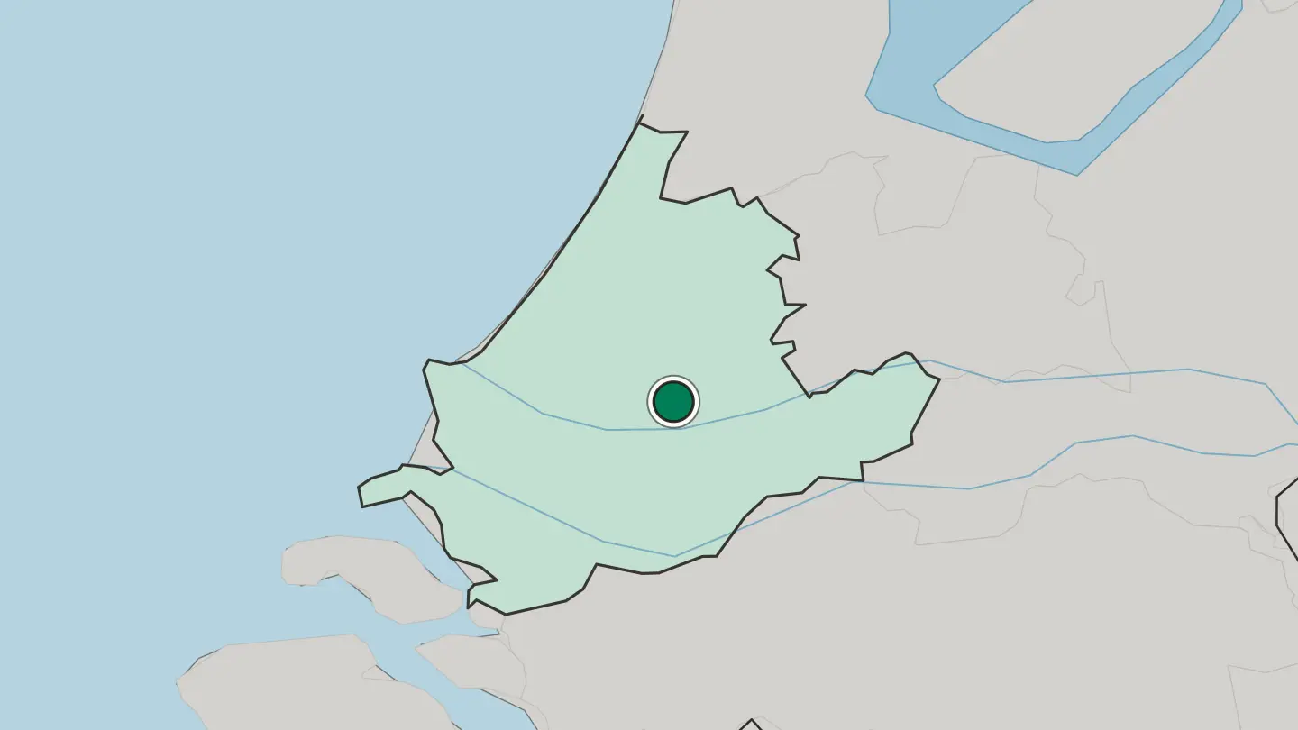 Map of Capelle aan den IJssel in Netherlands