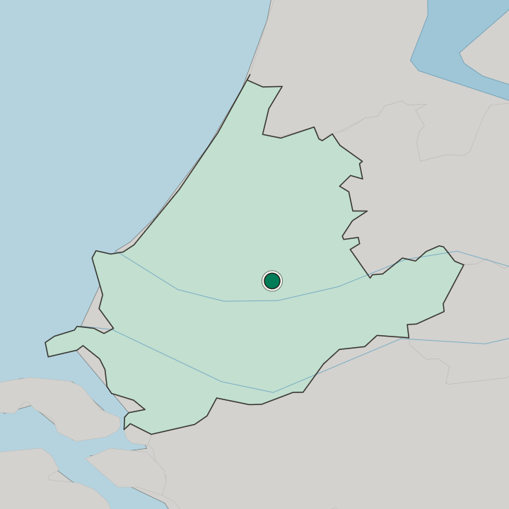 Map showing Capelle-West — In Provincie Zuid-Holland