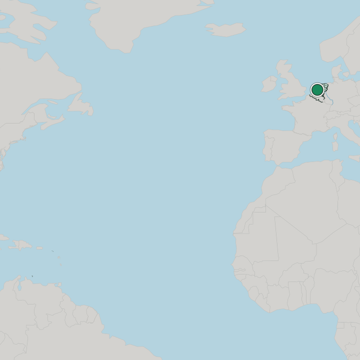 Map showing Leiden — In Netherlands
