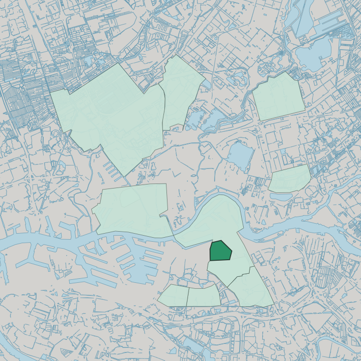 Map showing Bloemhof — In Rotterdam
