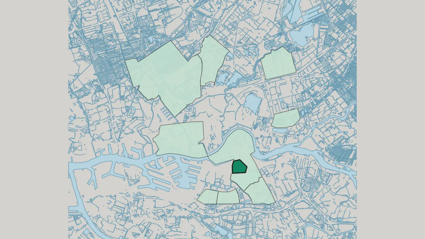 Map of Bloemhof in Rotterdam