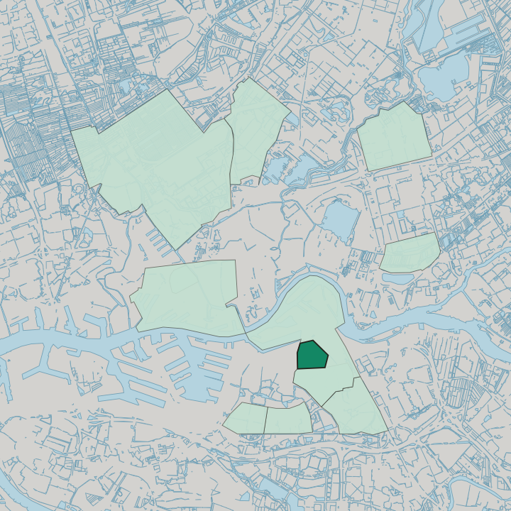 Map showing Bloemhof — In Rotterdam
