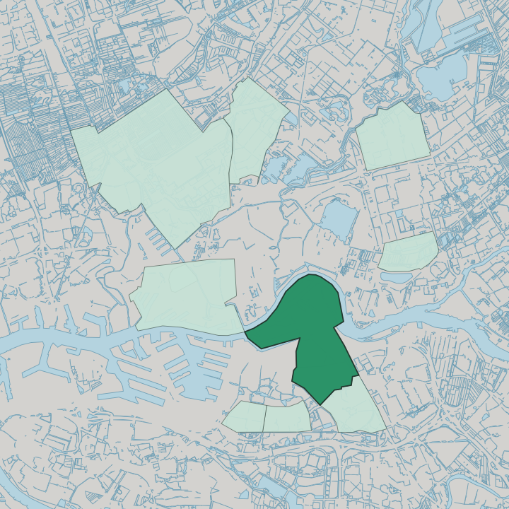 Map showing Feijenoord — In Rotterdam